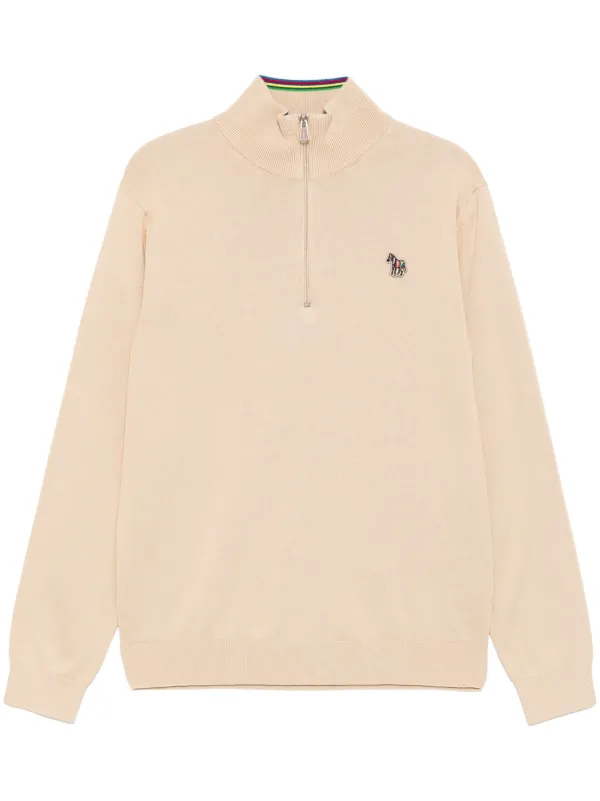 PS Paul Smith ハーフジップ セーター | ニュートラル | FARFETCH JP