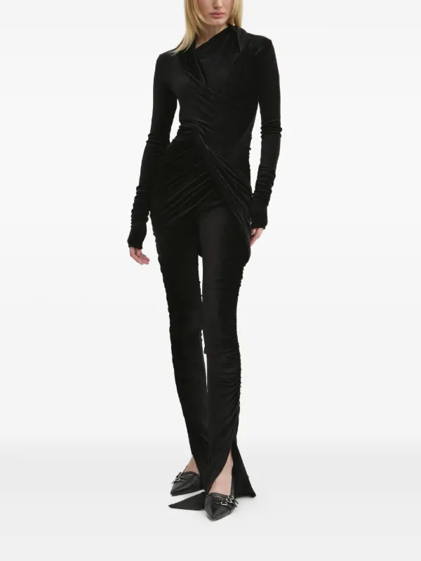 rick owens lilies トップス Rick Owens Lilies Draped Asymmetrical Top | Black | FARFETCH OM