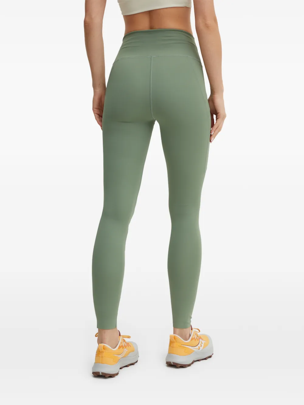 Fjall Raven Abisko Pocket Leggings In Green
