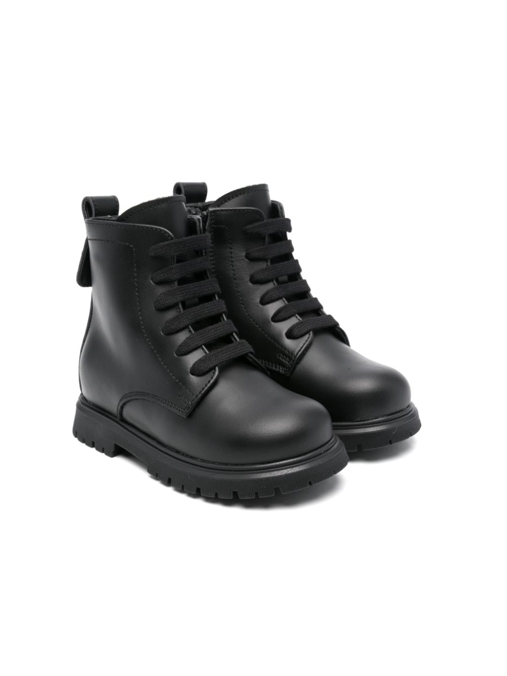 DSQUARED2 KIDS leather boots Zwart