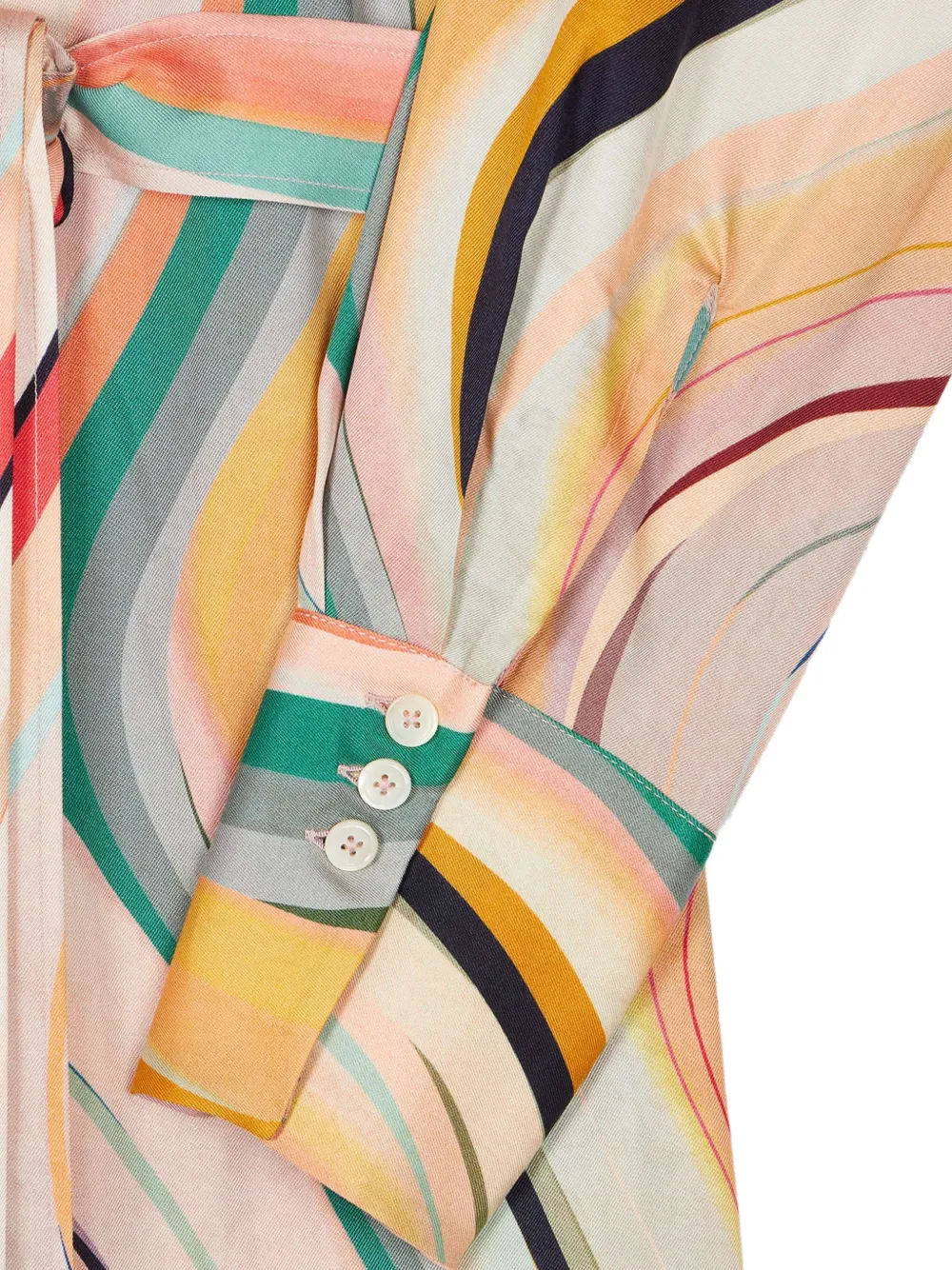 PS Paul Smith Midi-jurk met patroon Beige