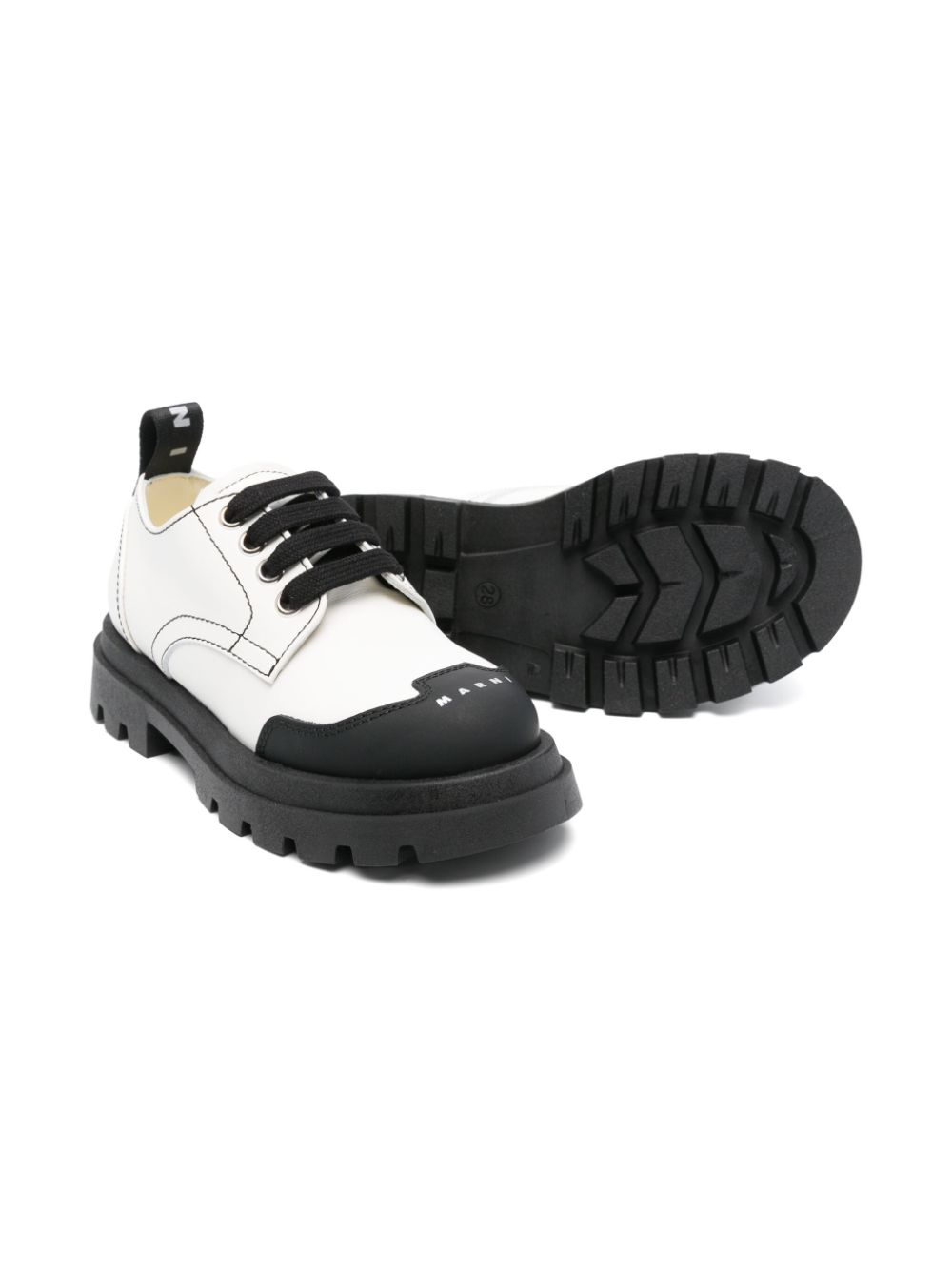 Marni Kids leather sneakers - Wit