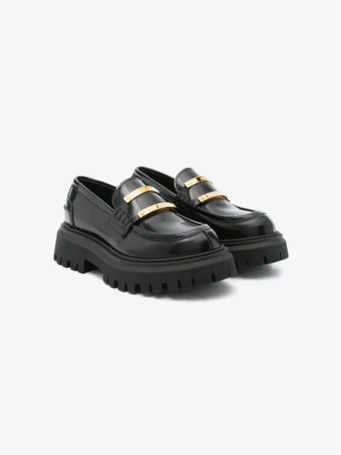 Nº21 Kids logo-plaque loafers
