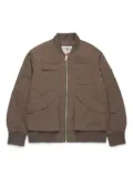 MM6 Maison Margiela Kids multi-pocket bomber jacket - Brown