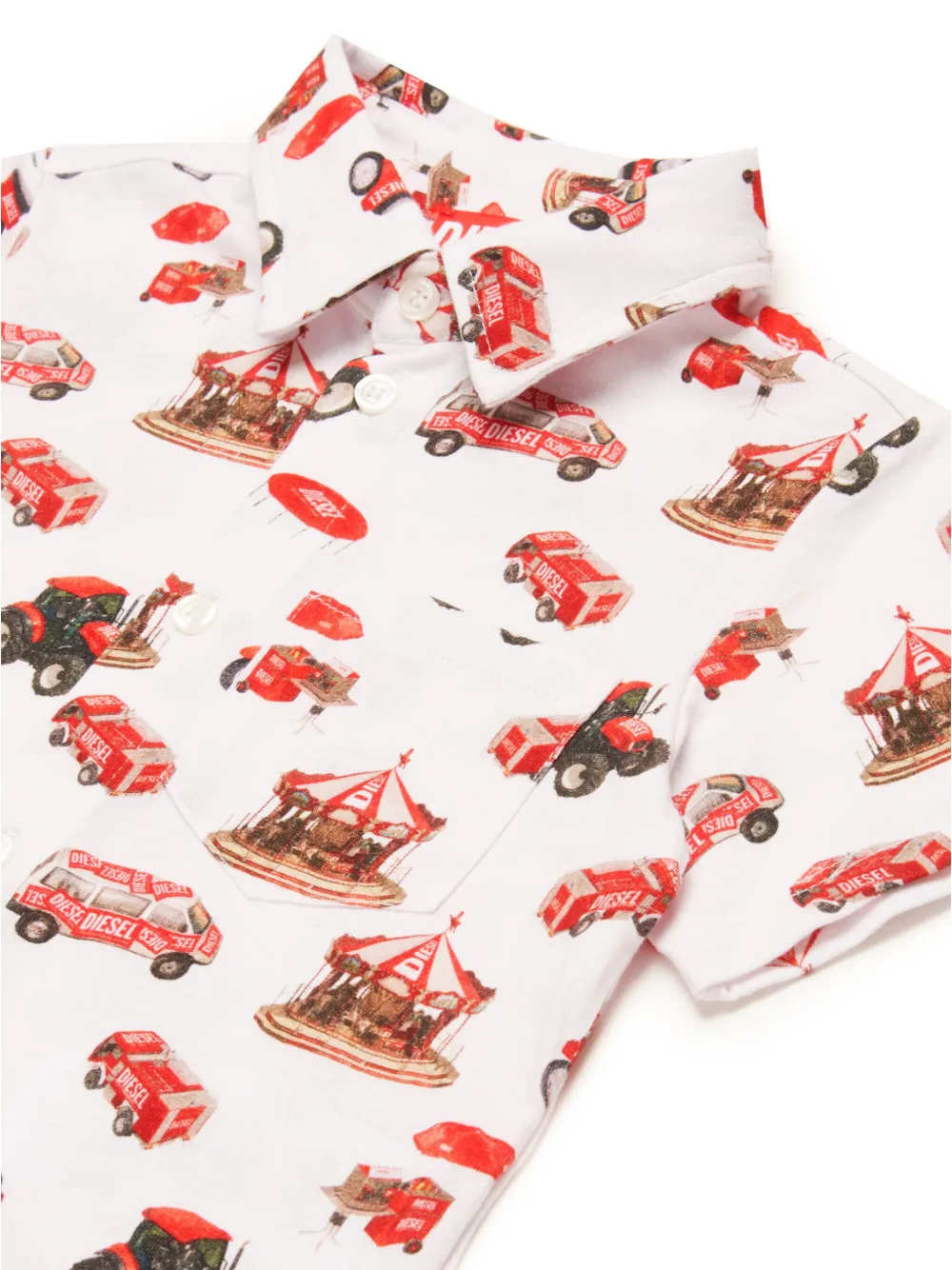 Diesel Kids Funny Campaign Diesel shirt Wit