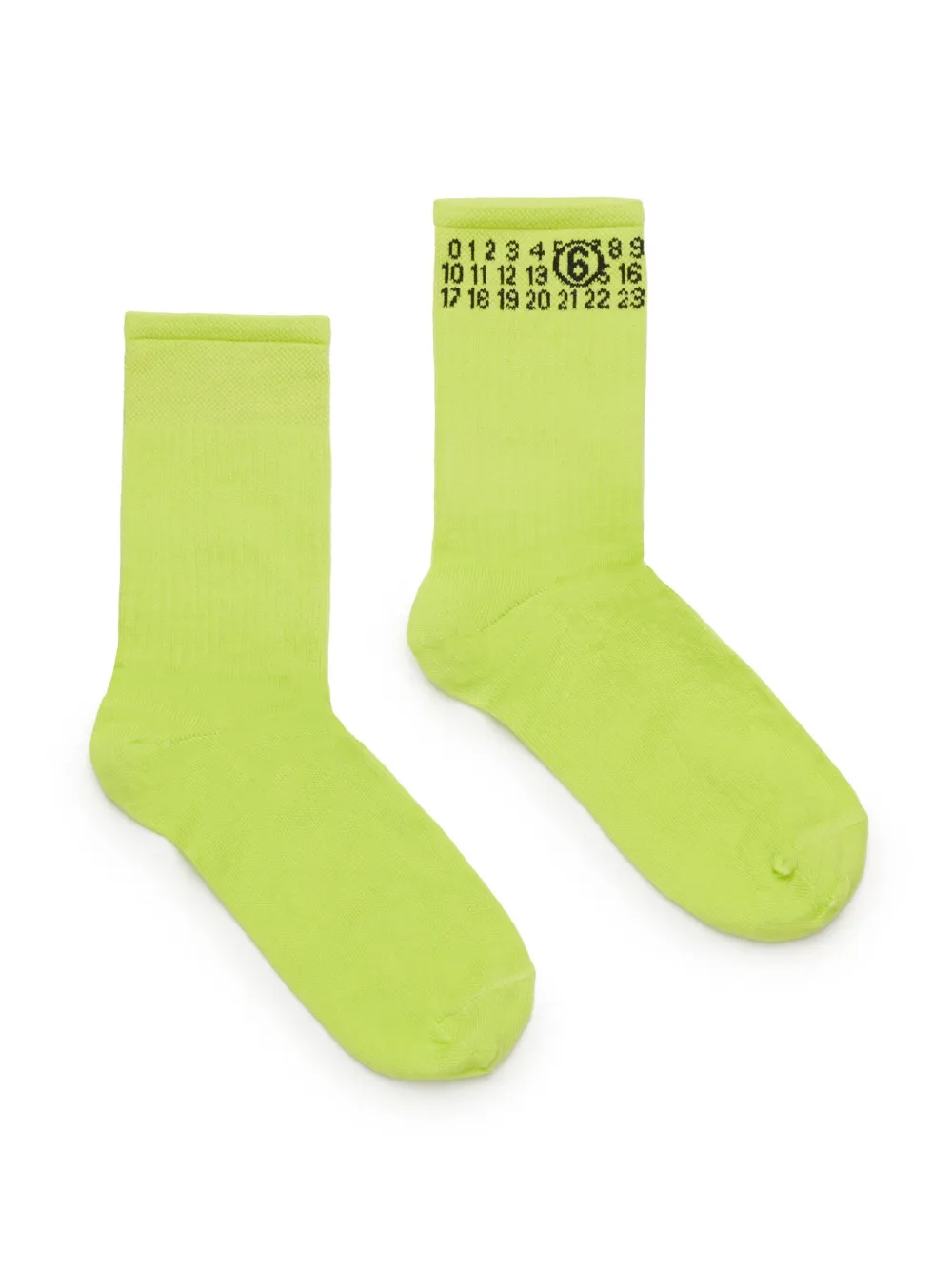 MM6 Maison Margiela Kids Numeric sokken Groen