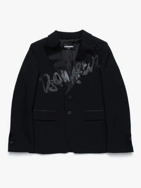 DSQUARED2 KIDS logo-print blazer