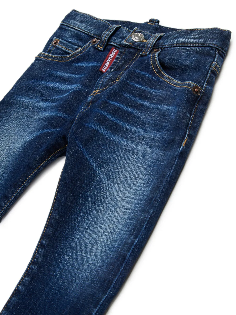 DSQUARED2 KIDS Jeans met toelopende pijpen Blauw