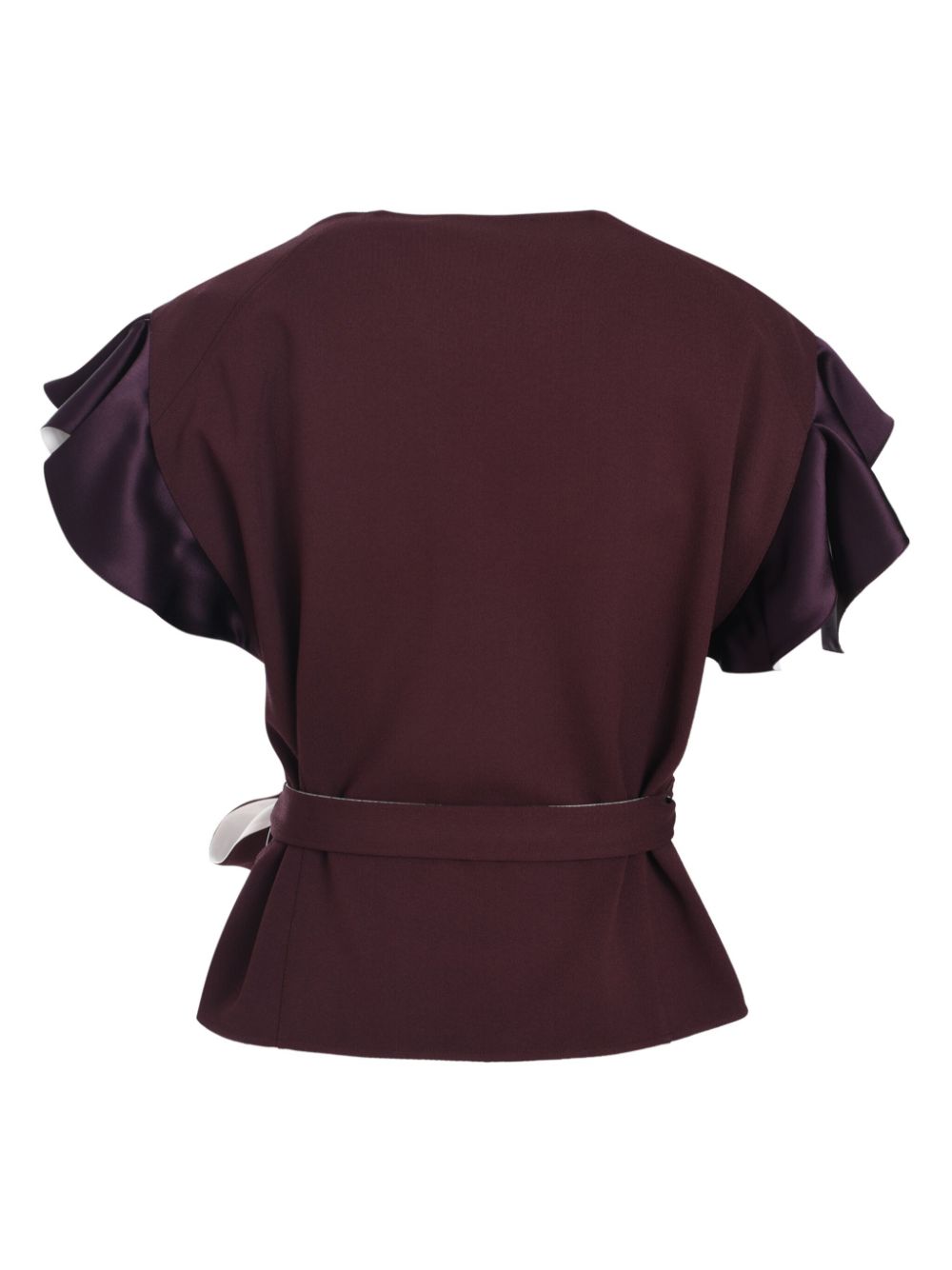 Lanvin wrap blouse - Rood