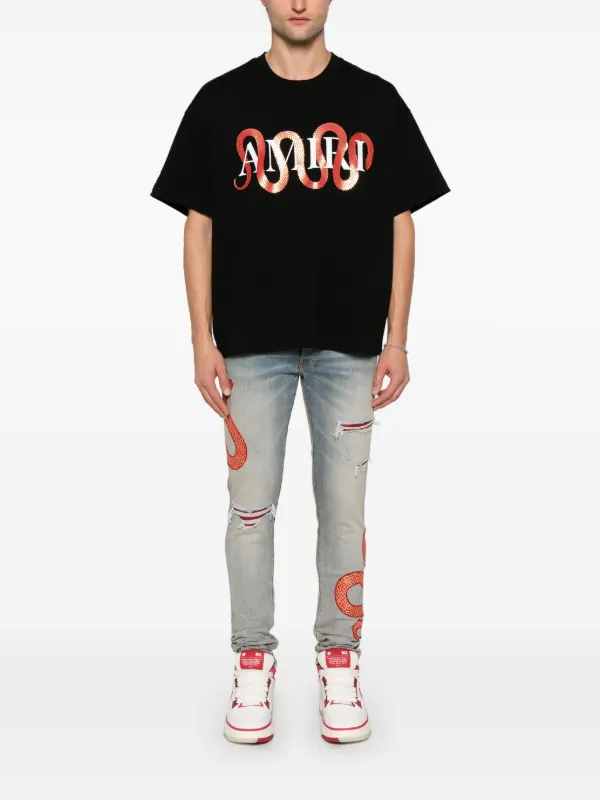 AMIRI Snake Jeans | Blue | FARFETCH