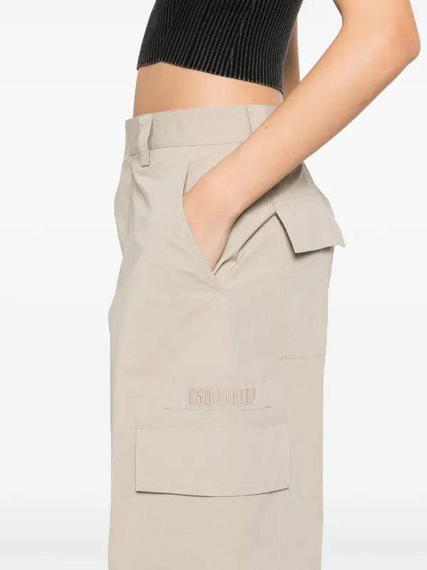 【関税込み】Dsquared2 ベージュ Multipocket カーゴパンツ DSQUARED2 カーゴパンツ | ニュートラル | FARFETCH JP