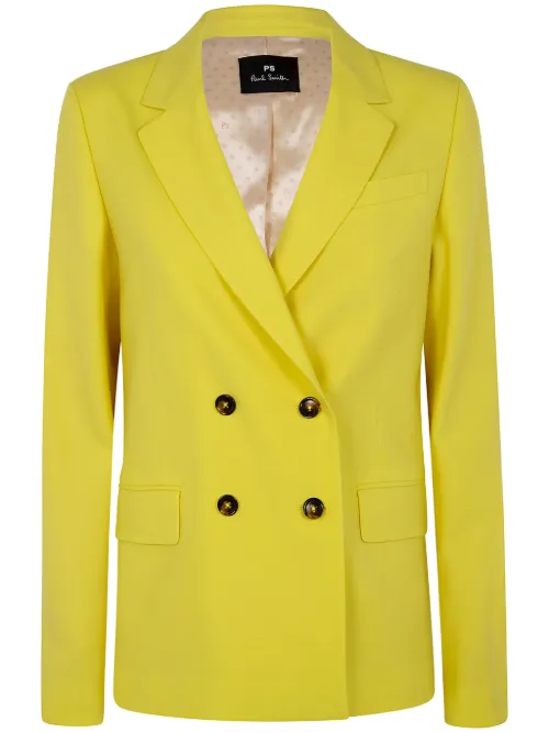 Blazer en laine à boutonnière croisée - PS Paul Smith - Modalova