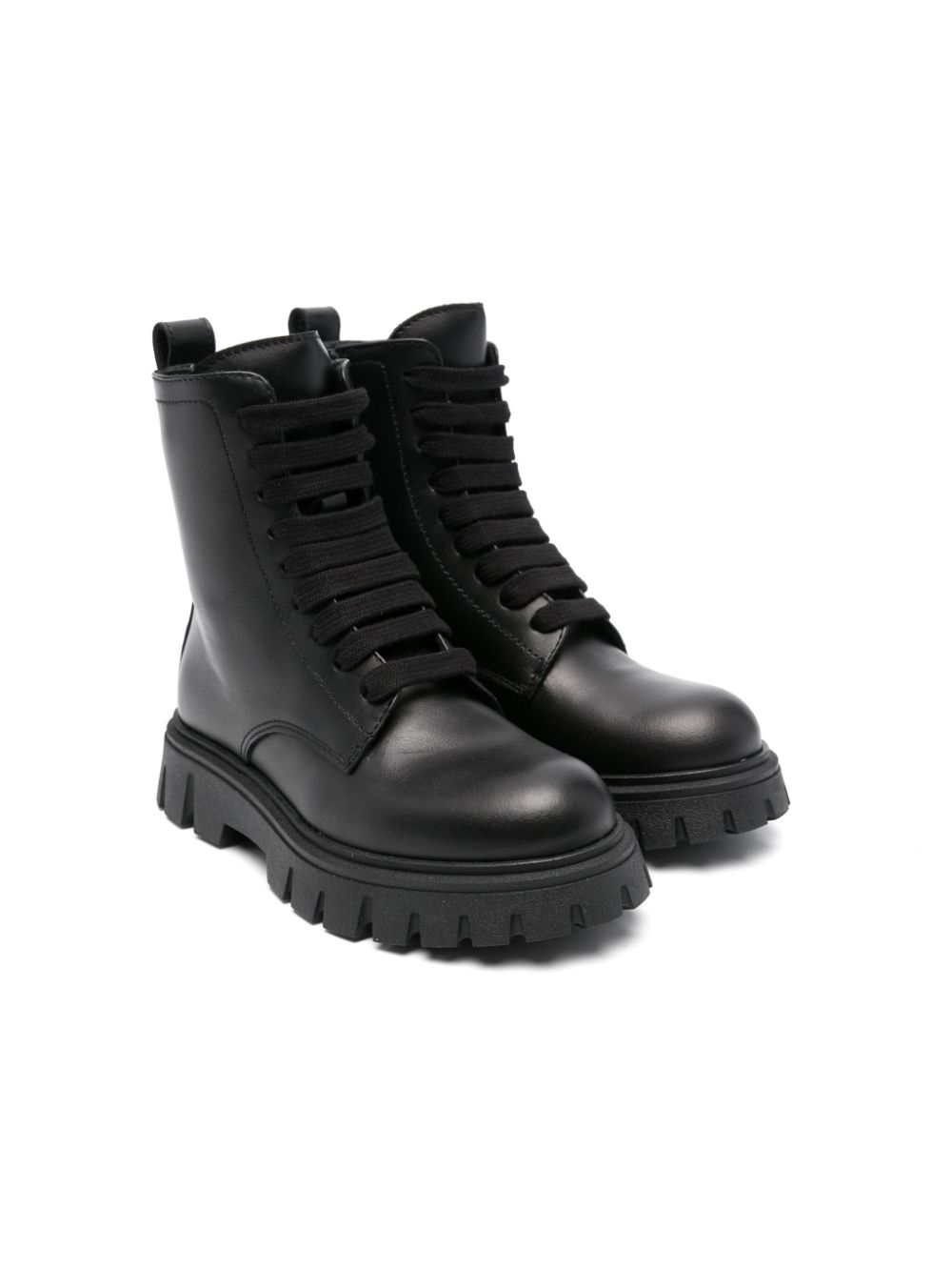 DSQUARED2 KIDS leather boots Zwart