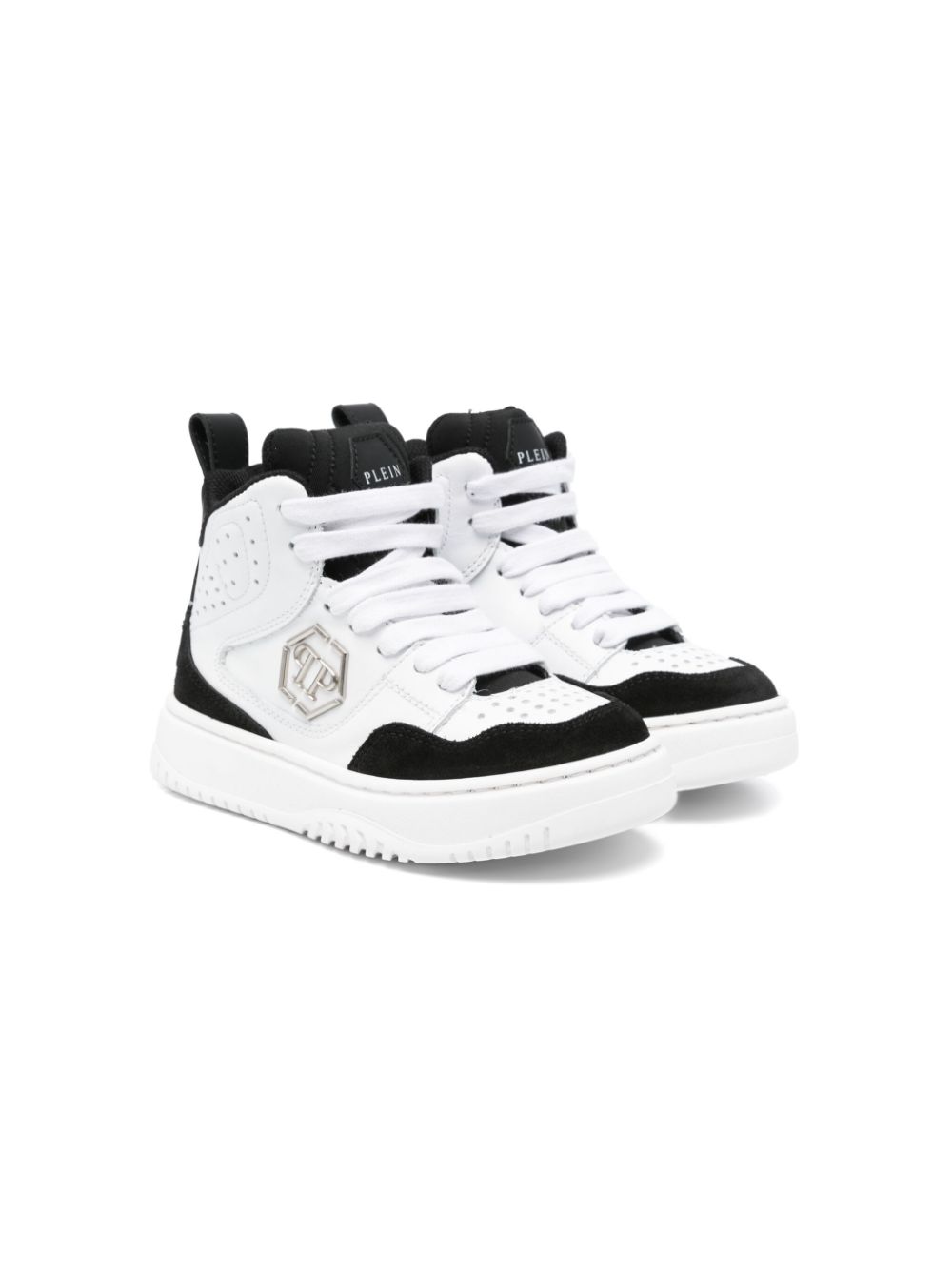 Philipp Plein Junior Hexagon sneakers Wit