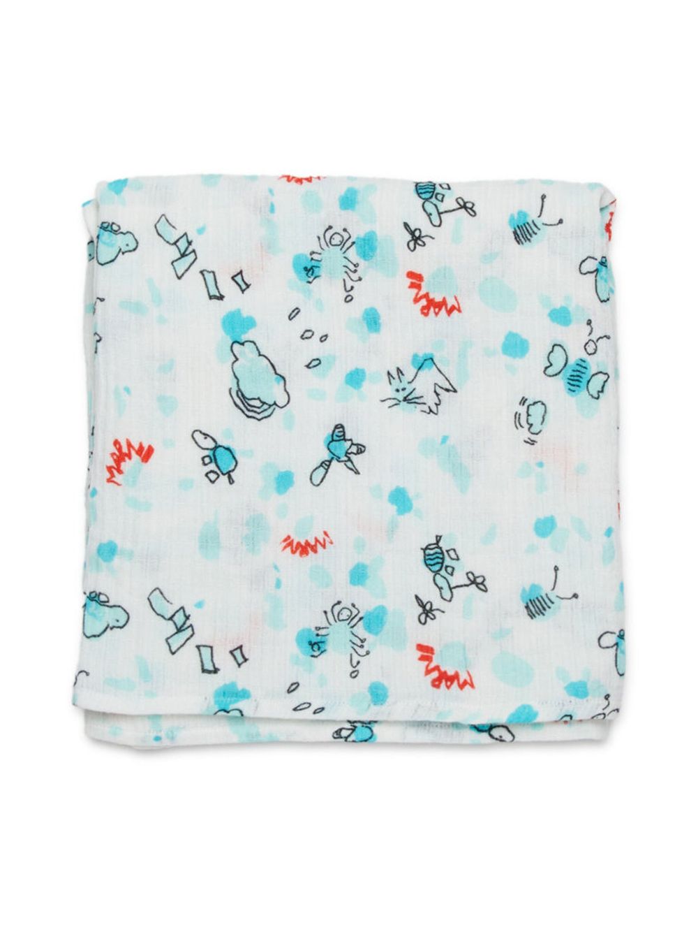 Marni Kids graphic-print muslins (pack of two) - White