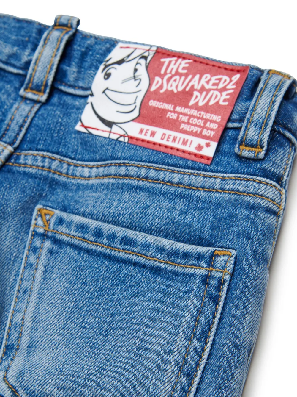 DSQUARED2 KIDS Jeans met toelopende pijpen Blauw