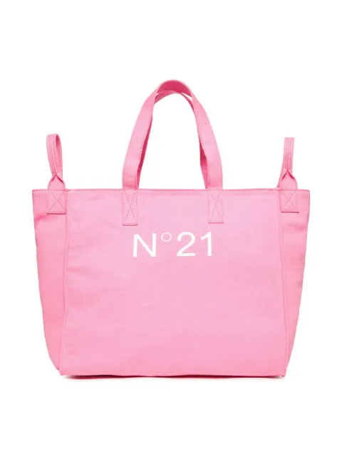 Nº21 Kids logo-print tote bag