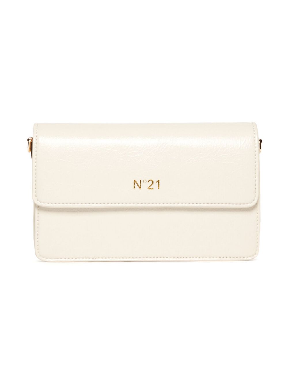 N°21 Kids' Logo-stamp Shoulder Bag In White