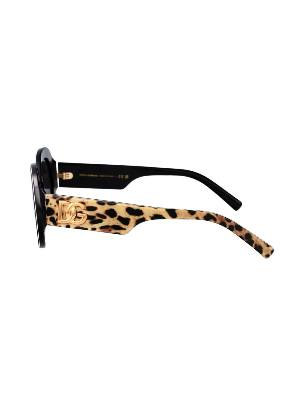 Dolce & Gabbana Eyewear Zonnebril met luipaardprint Bruin