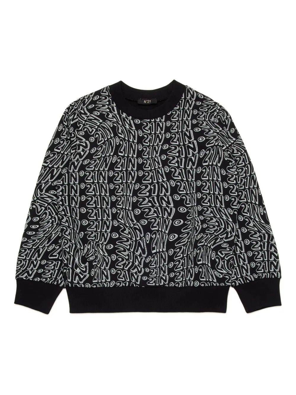 Nº21 Kids printed sweatshirt | Black | Image 1
