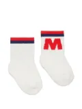 Marni Kids logo-jacquard socks - White