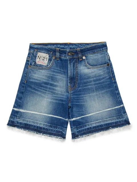 Nº21 Kids logo-patch shorts