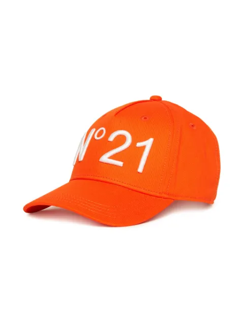Nº21 Kids logo-embroidered baseball cap