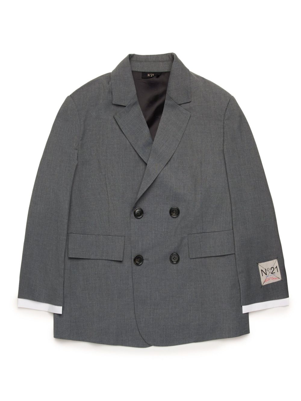 Nº21 Kids double-breasted blazer - Grey