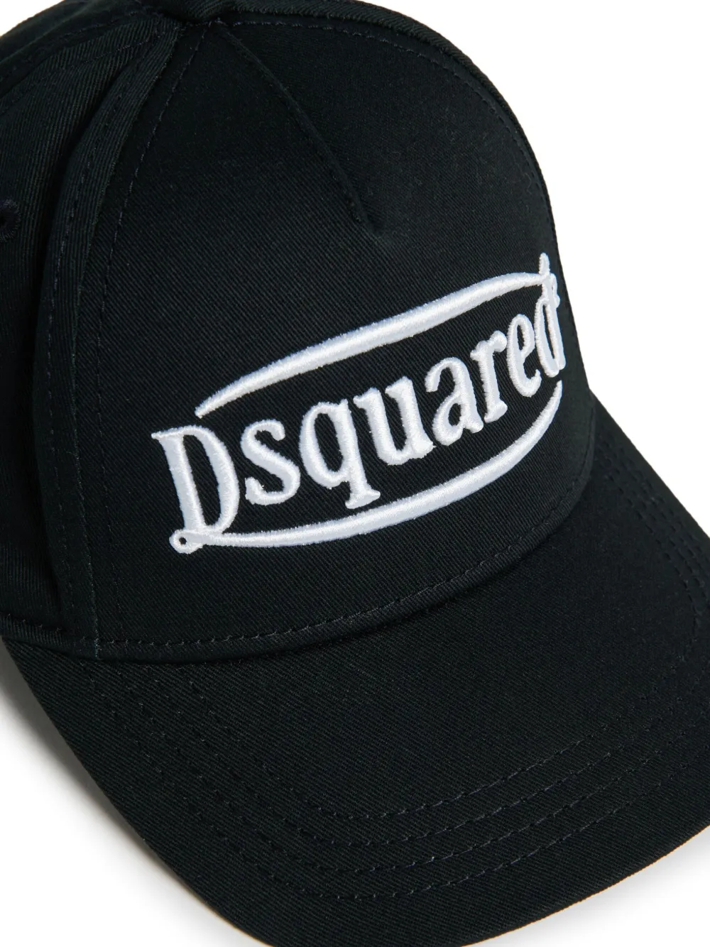 DSQUARED2 KIDS Pet met geborduurd logo Zwart