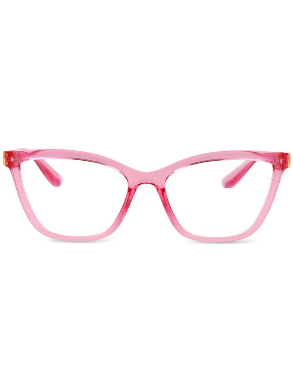 Dolce & Gabbana Eyewear logo-print glasses Roze