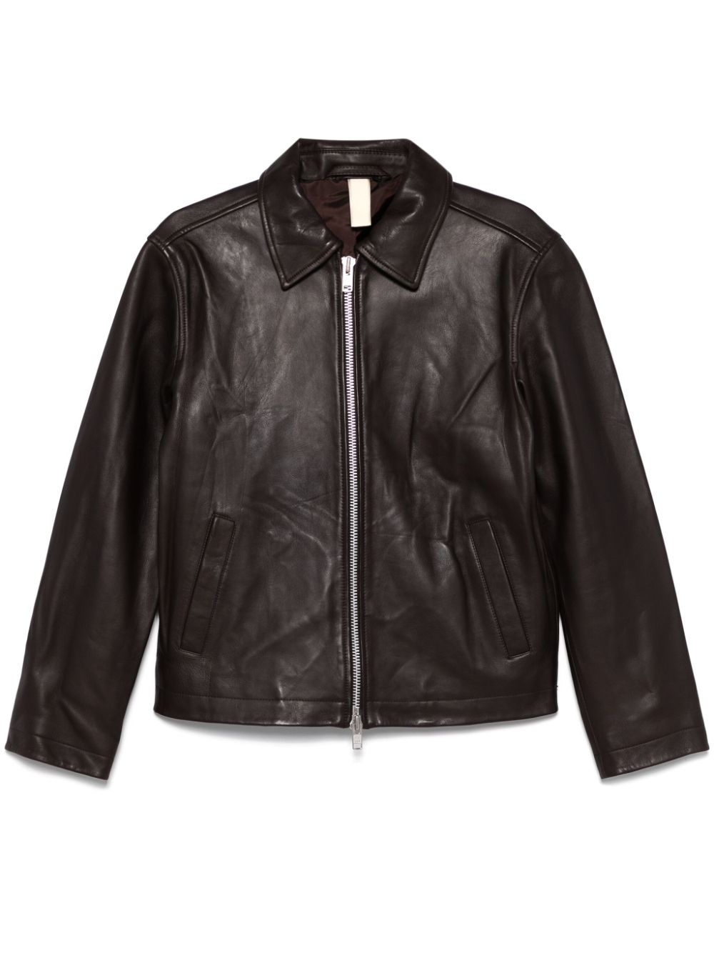 Sunflower leather jacket - Brown