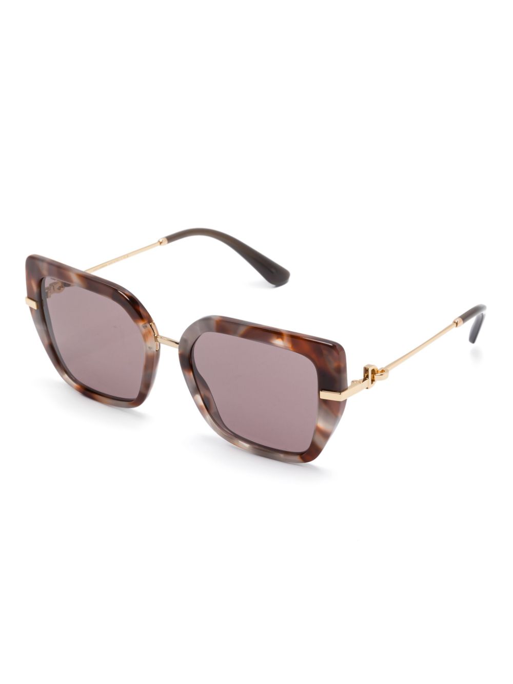 Dolce & Gabbana Eyewear Zonnebril met vierkant montuur - Bruin