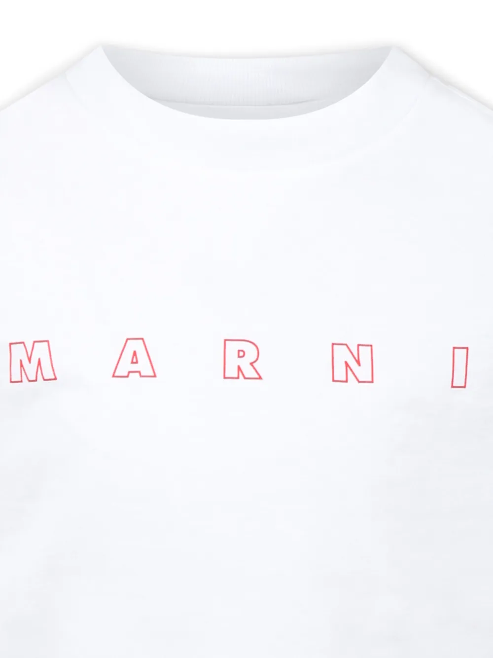 Marni Kids T-shirt met logoprint Wit