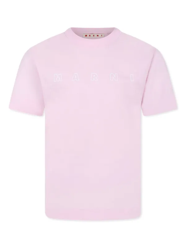 MARNI ピンク Tシャツ 36 Marni Kids logo-print T-shirt | Pink | FARFETCH