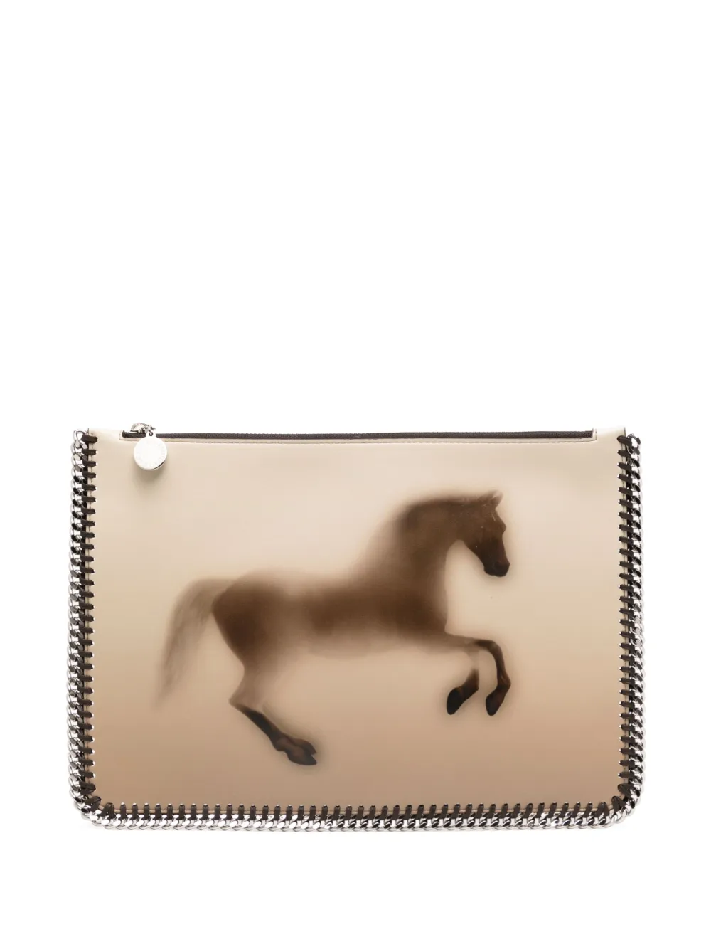 horse print clutch bag