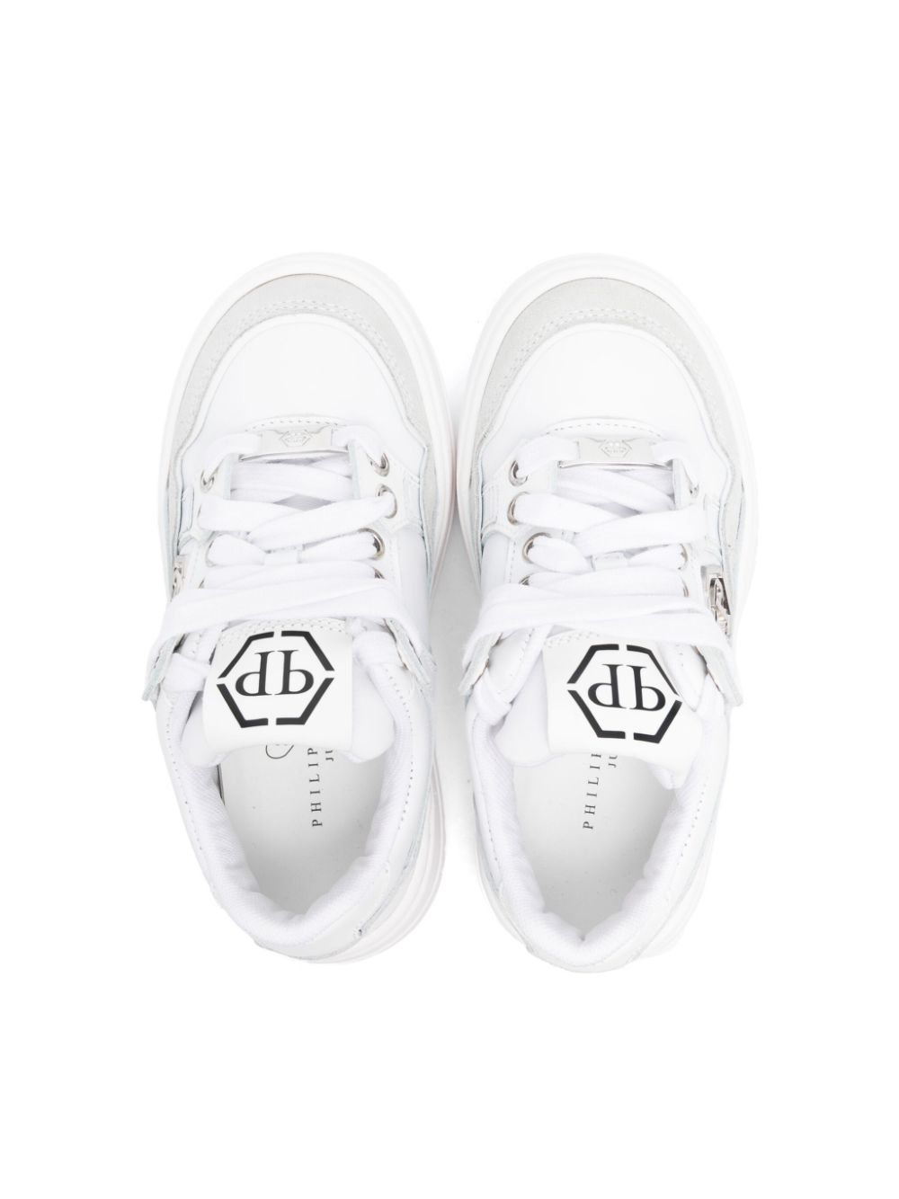 Philipp Plein Junior panelled sneakers White