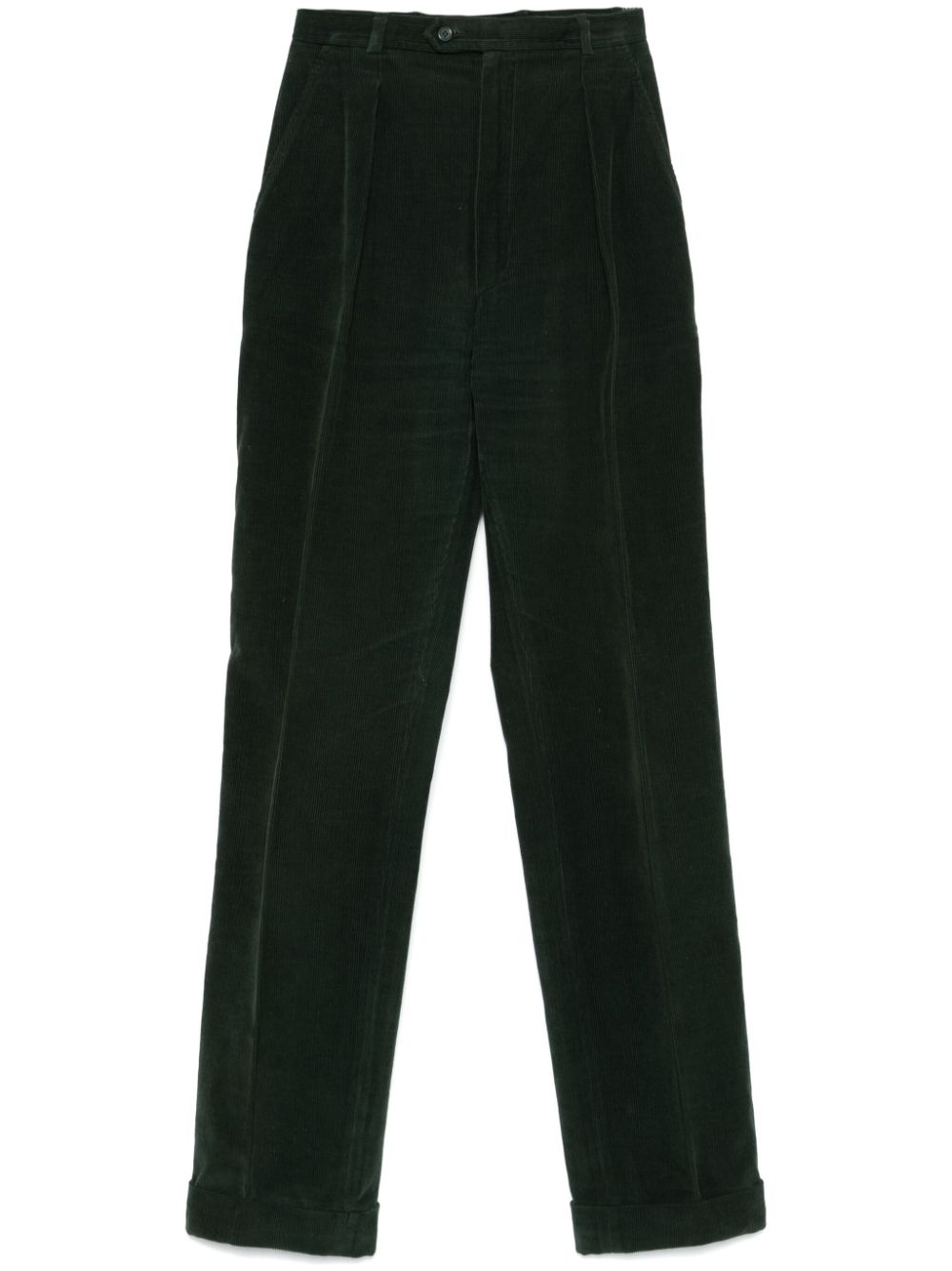 Saint Laurent Pre-Owned 1960s corduroy trousers - Green