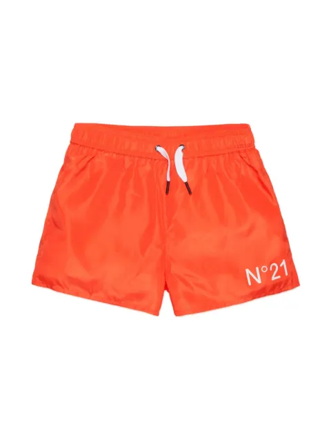 Nº21 Kids logo-print swim shorts