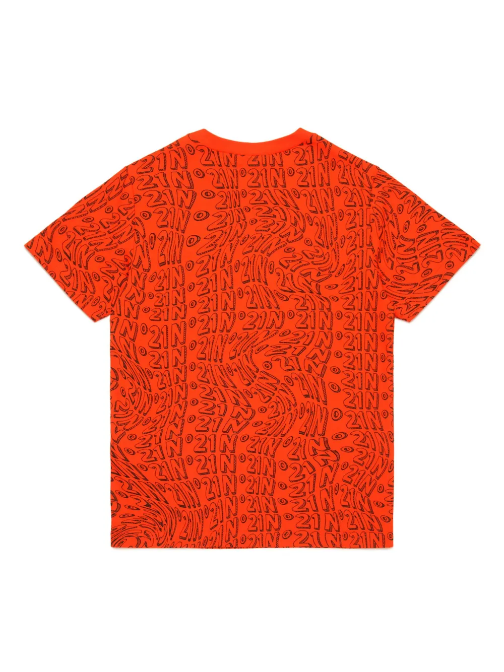 Nº21 Kids T-shirt met logoprint - Oranje