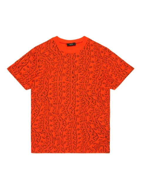 Nº21 Kids logo-print T-shirt
