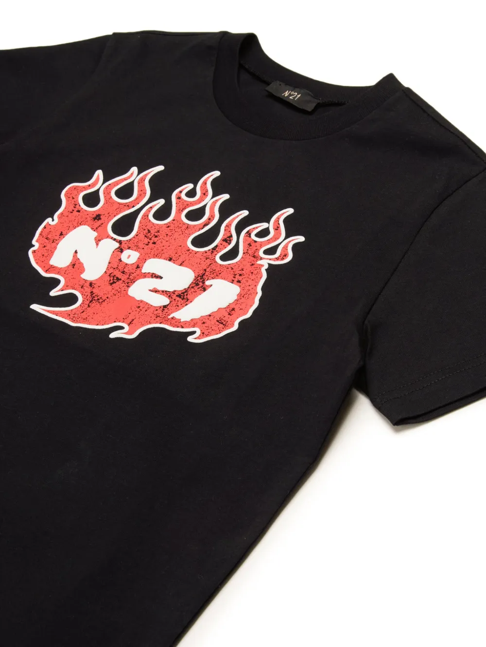  Nº21 Kids Logo-print T-shirt - Black 