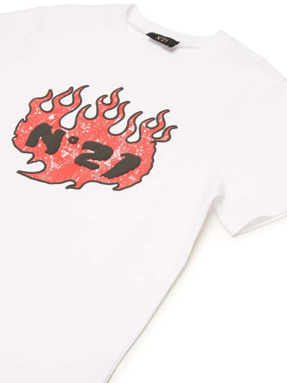 N°21 Logo-print T-shirt In White