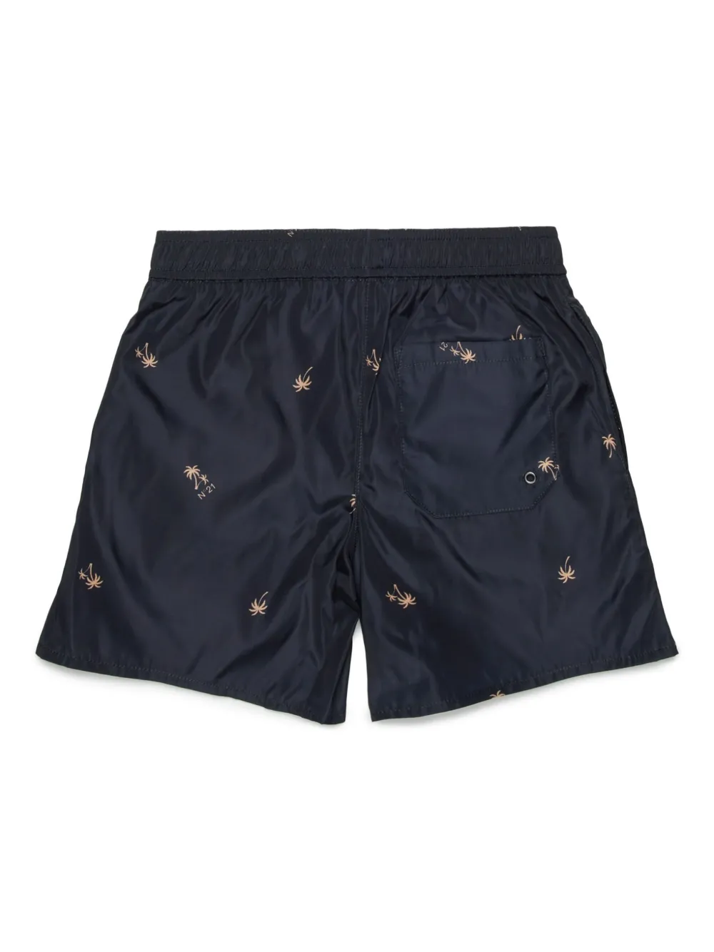 Nº21 Kids logo swim shorts - Zwart