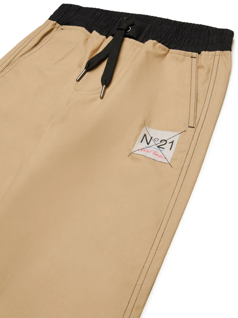 N°21 Logo Patch Track Pants In 中性色