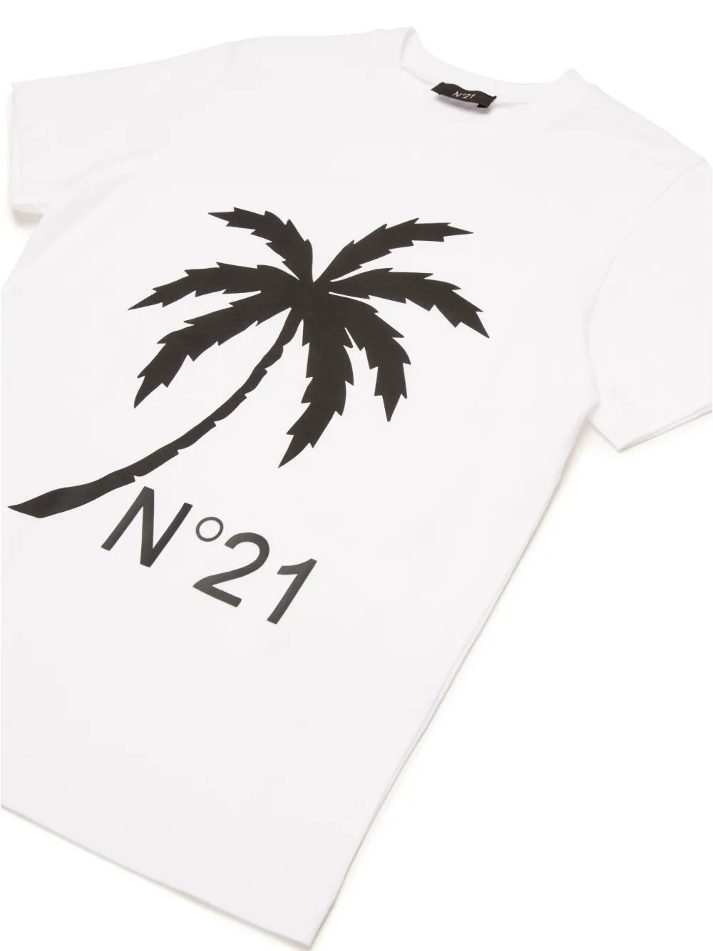  Nº21 Kids Logo-print T-shirt - White 