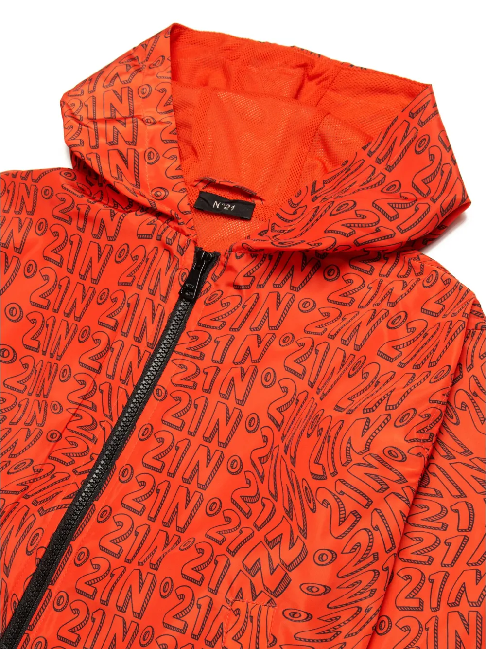 Nº21 Kids Jack met logoprint Oranje