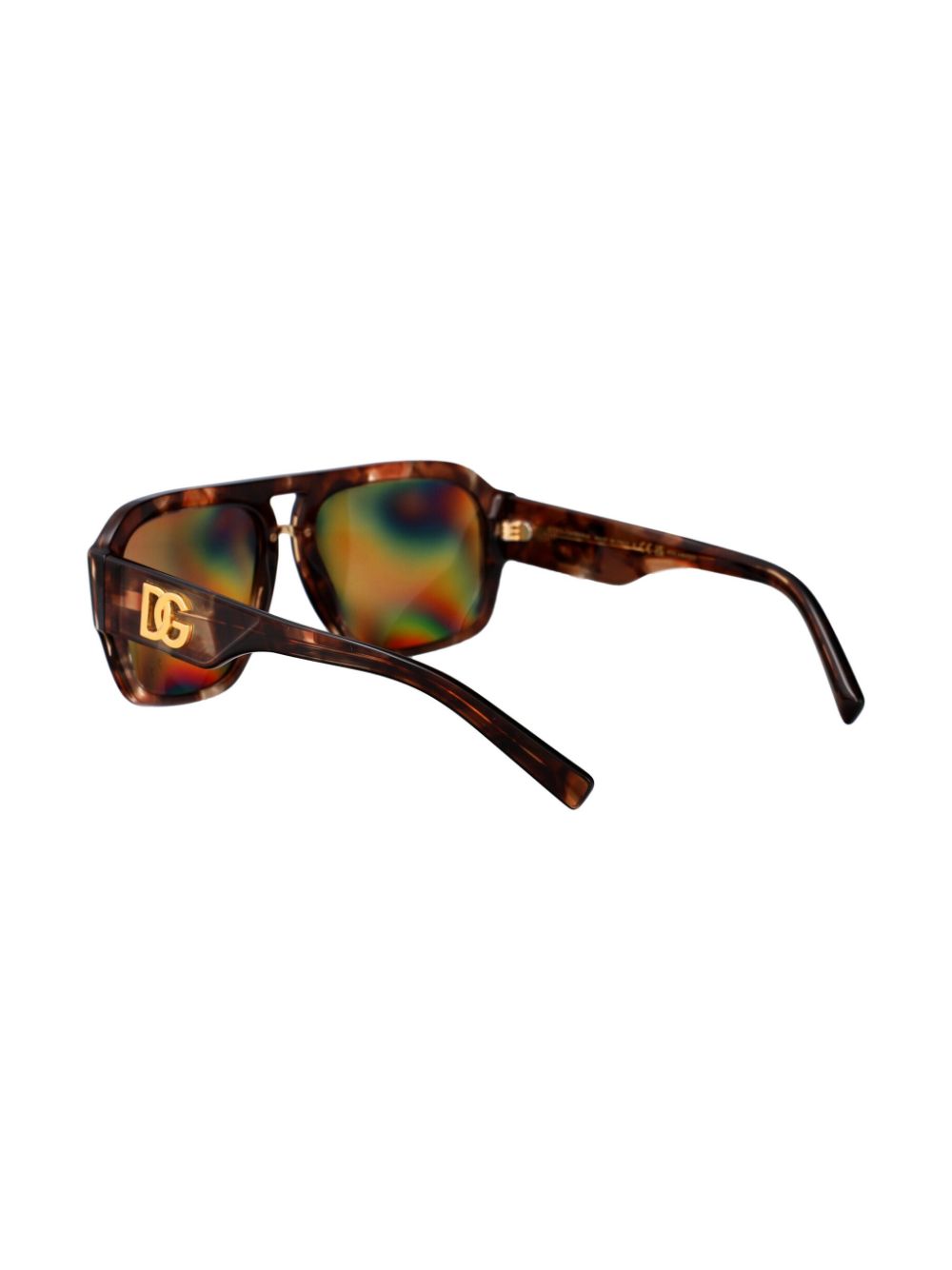 Dolce & Gabbana Eyewear Bril met piloten montuur Bruin