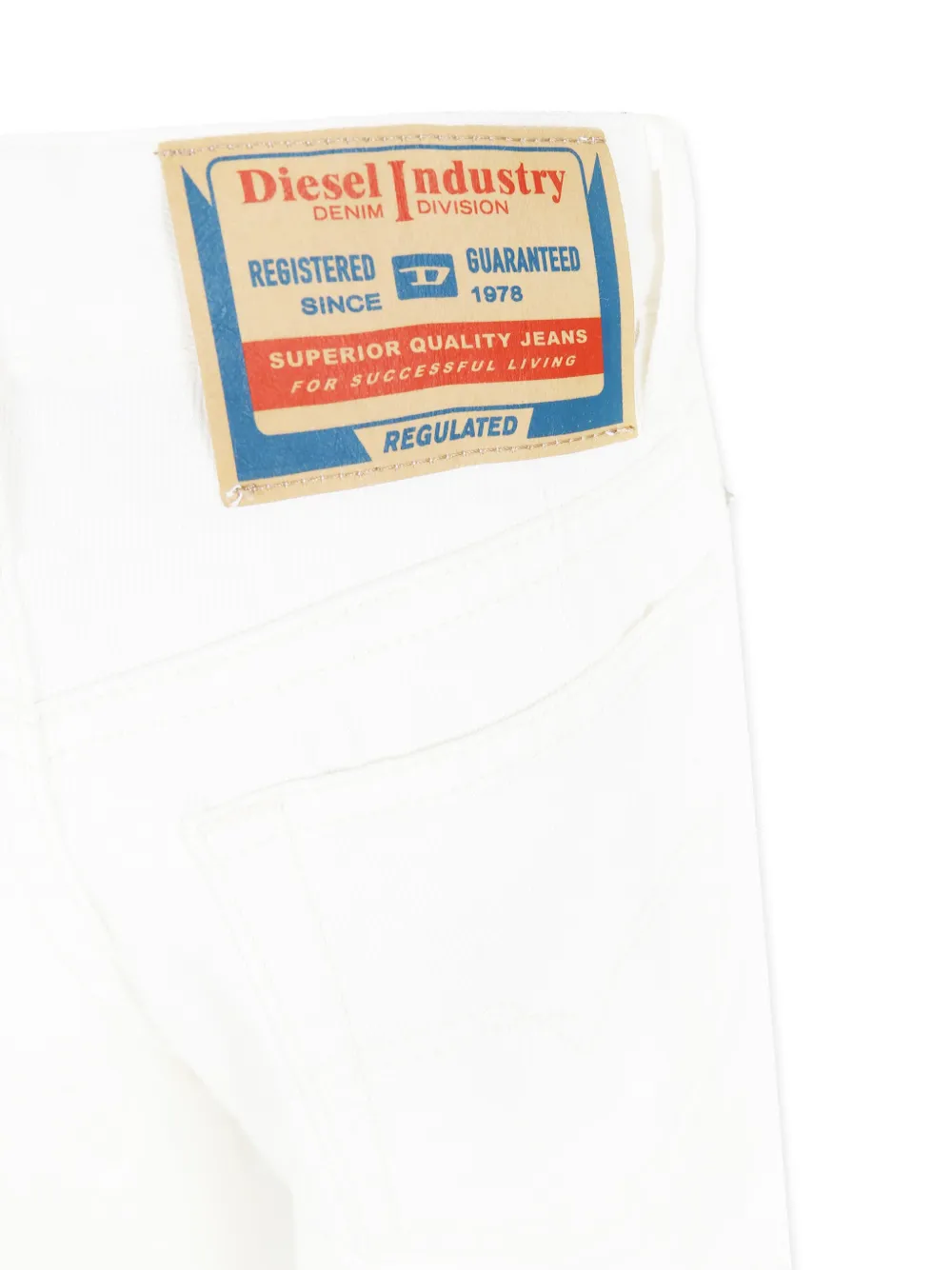 Diesel Kids Straight jeans Wit