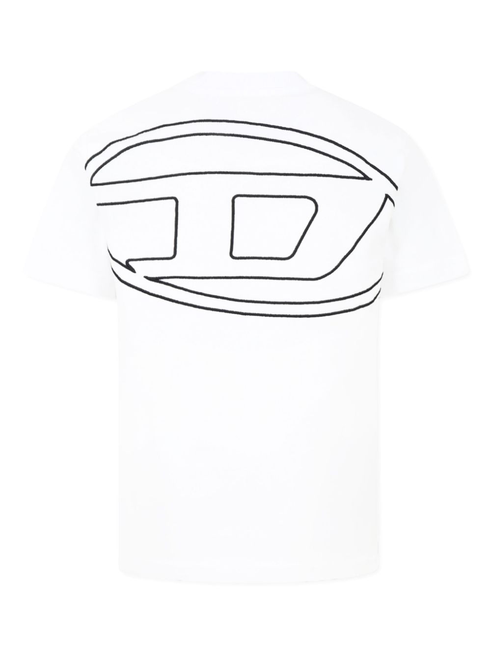 Diesel Kids Oval D-embroidered T-shirt - Wit