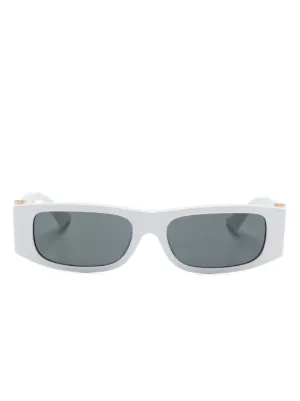 Versace Eyewear Greca square-frame Sunglasses | White  display picture 1